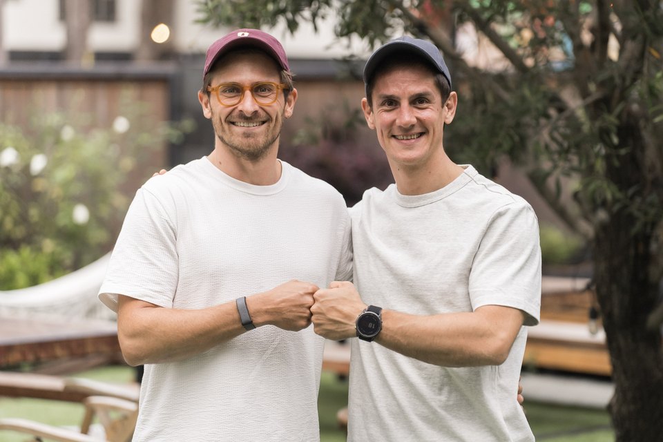 Guillaume Miara with Adside co-founder Robin Choy