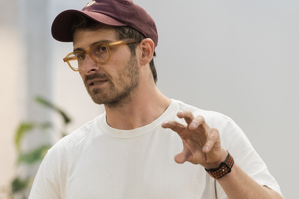 Guillaume Miara explaining at an Adside workshop
